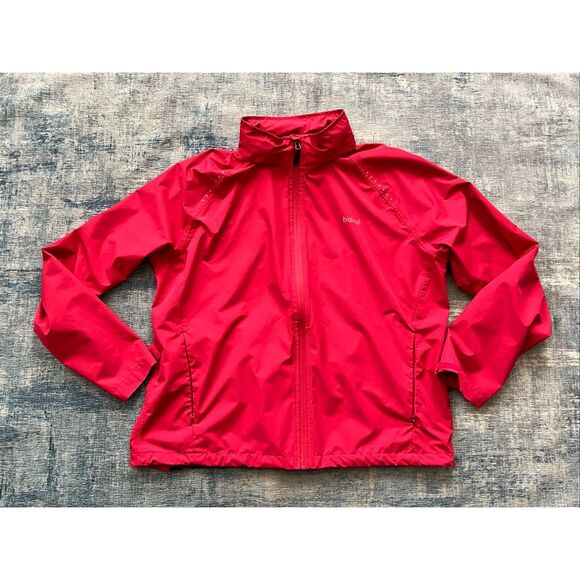 Baleaf Rose Red Waterproof Cycling Rain Jacket W Hideaway Hood XL - Picture 3 of 9